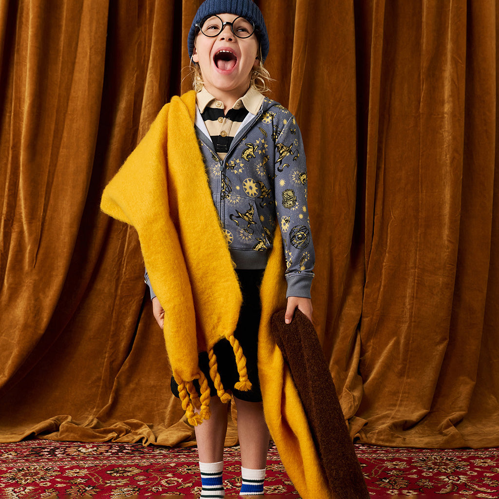 Hufflepuff House French Terry Zippered Hoodie
