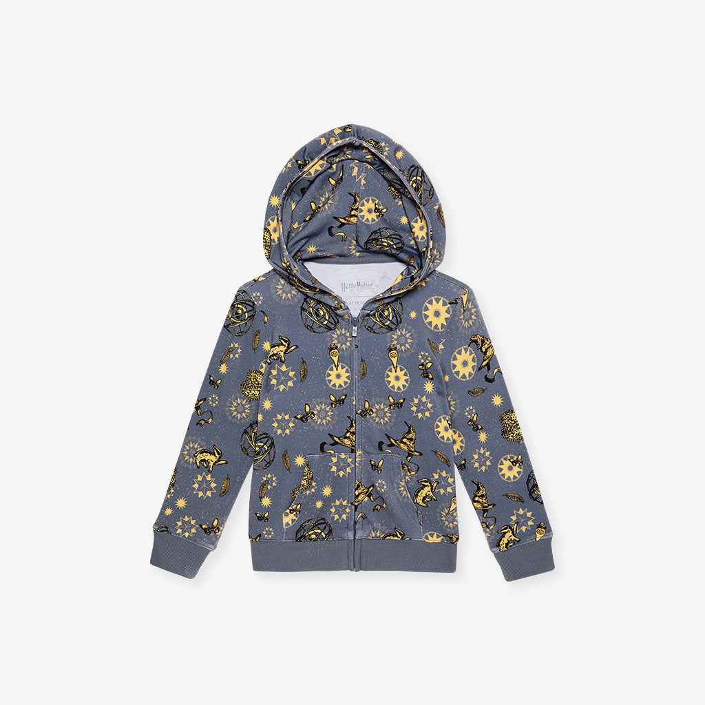 Hufflepuff House French Terry Zippered Hoodie