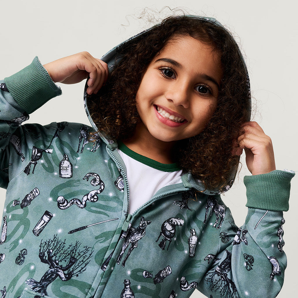 Slytherin House French Terry Zippered Hoodie