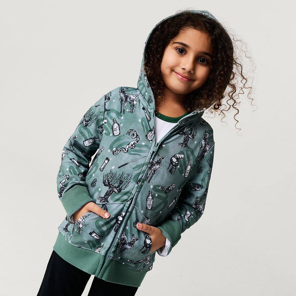 Slytherin House French Terry Zippered Hoodie