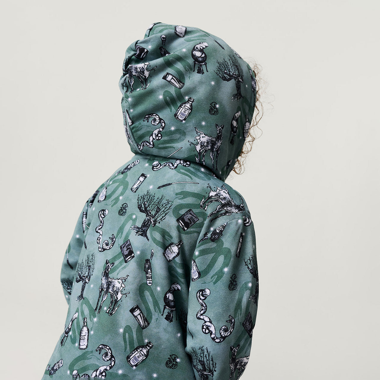 Slytherin House French Terry Zippered Hoodie