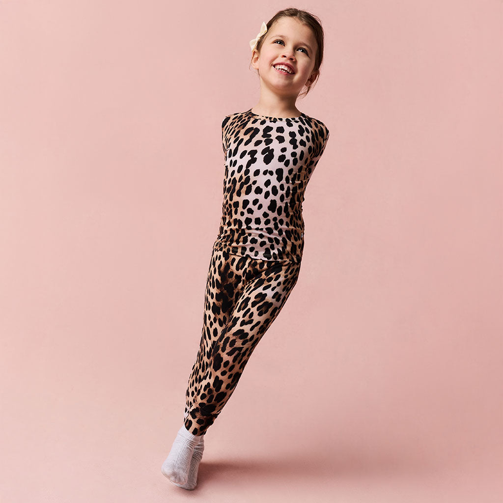 Loretta Leopard Classic Pajama Set