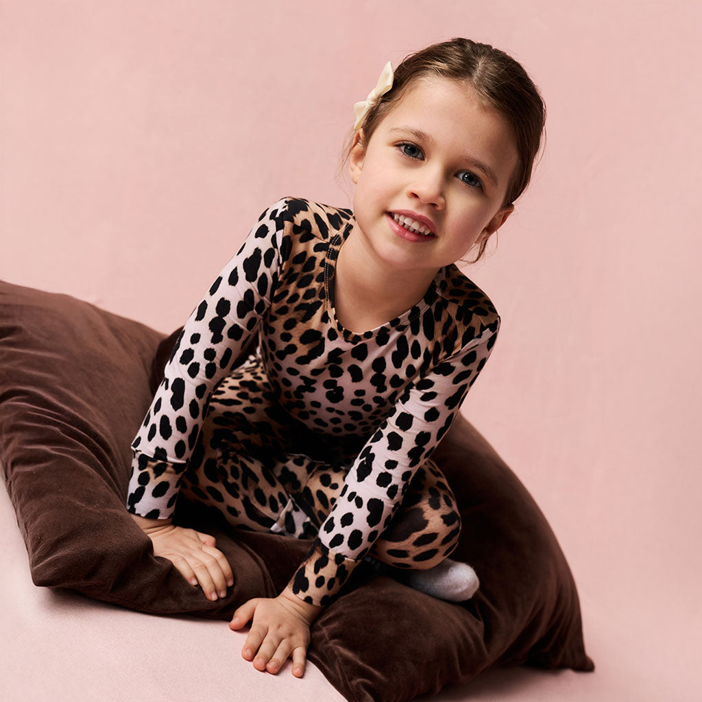Loretta Leopard Classic Pajama Set