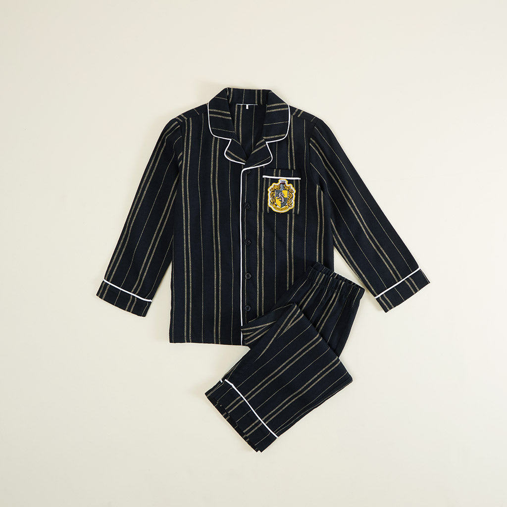 Hufflepuff Classic Stripe Flannelette Luxe Pajama Set