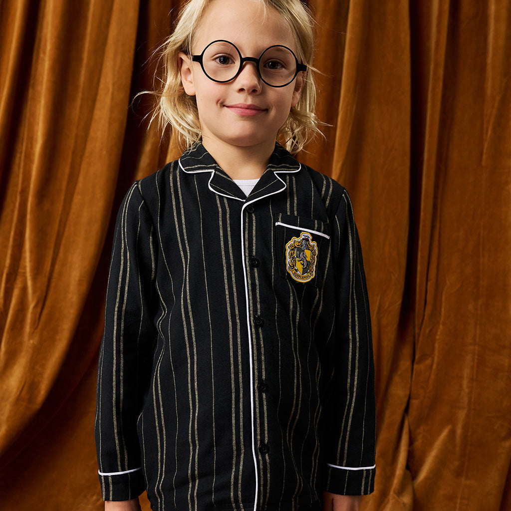 Hufflepuff Classic Stripe Flannelette Luxe Pajama Set