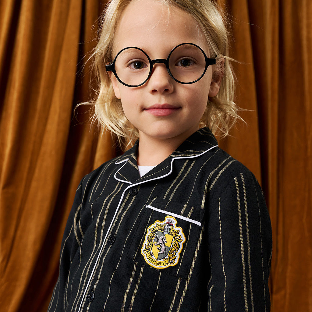 Hufflepuff Classic Stripe Flannelette Luxe Pajama Set