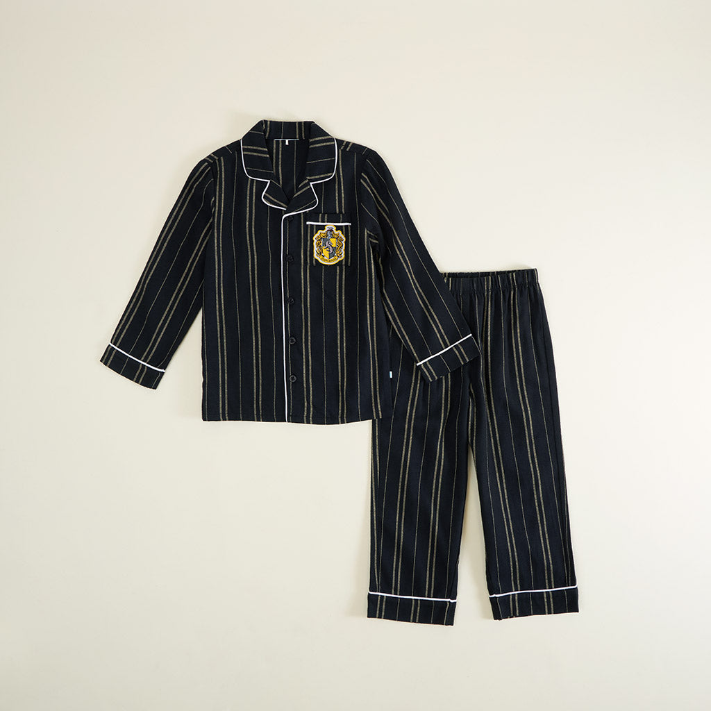 Hufflepuff Classic Stripe Flannelette Luxe Pajama Set