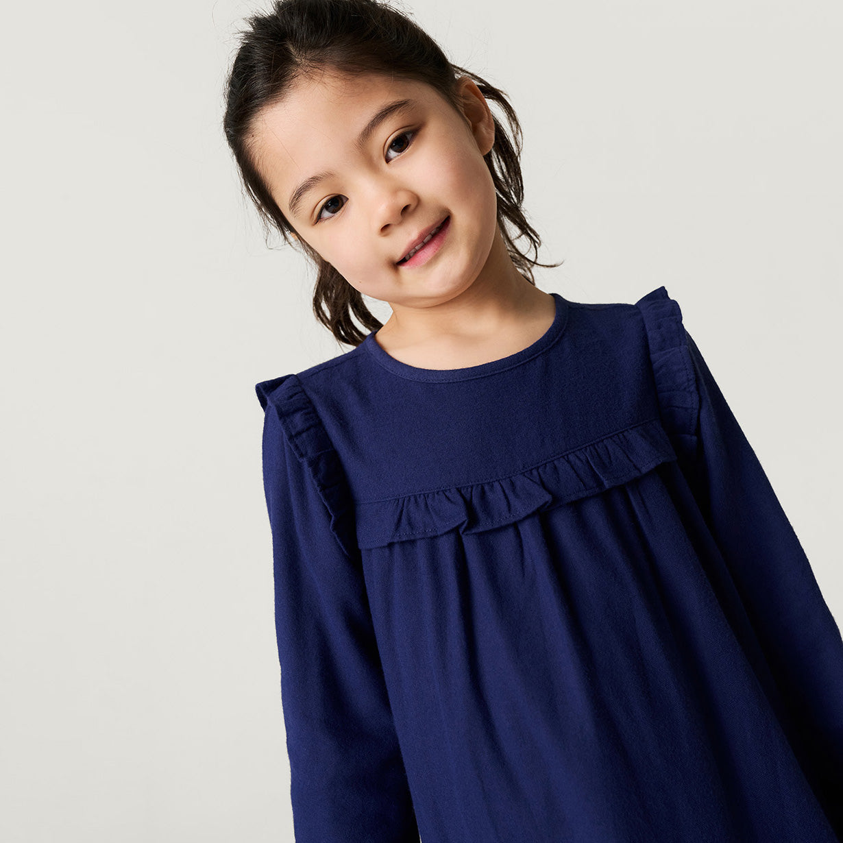 Navy Flannelette Nightgown