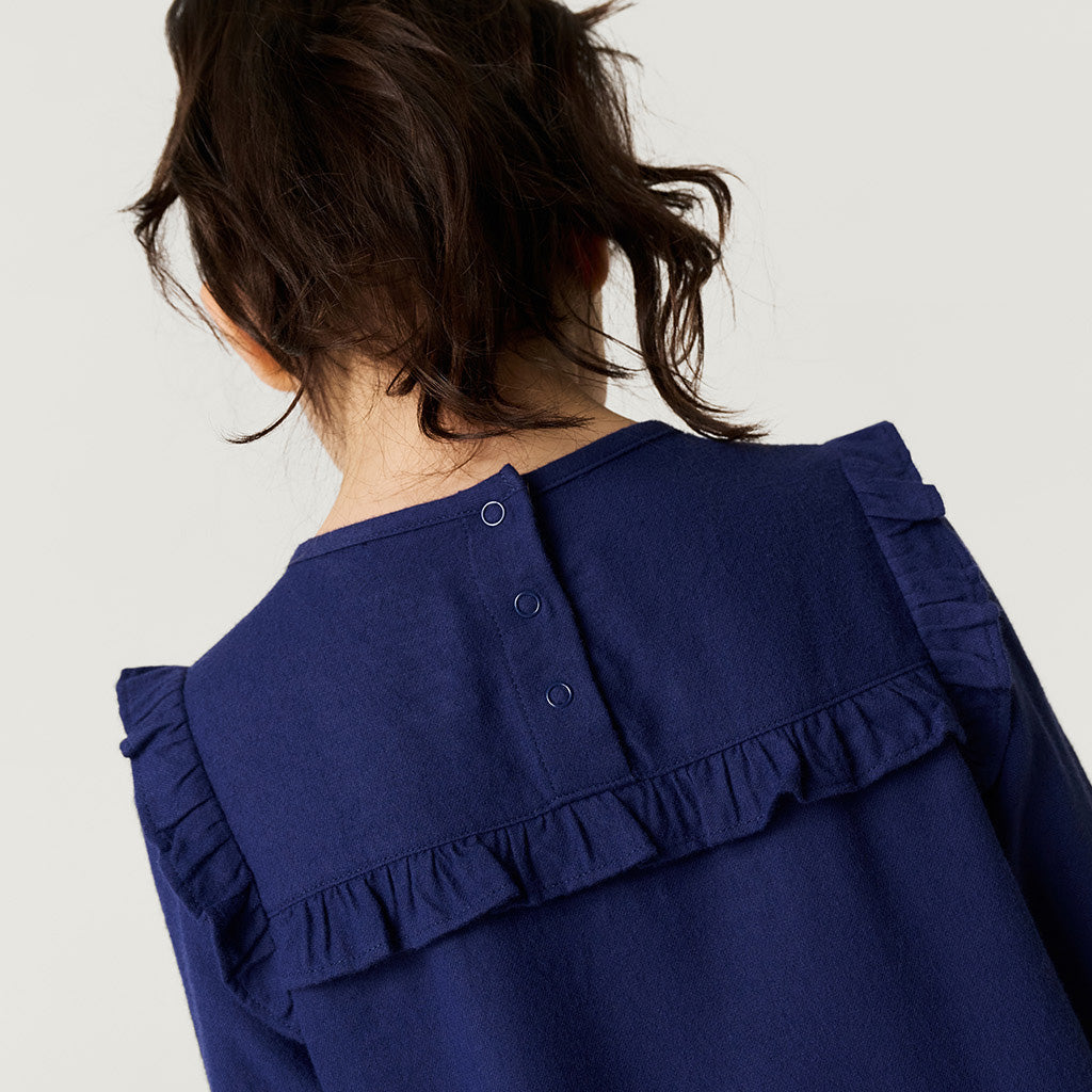 Navy Flannelette Nightgown