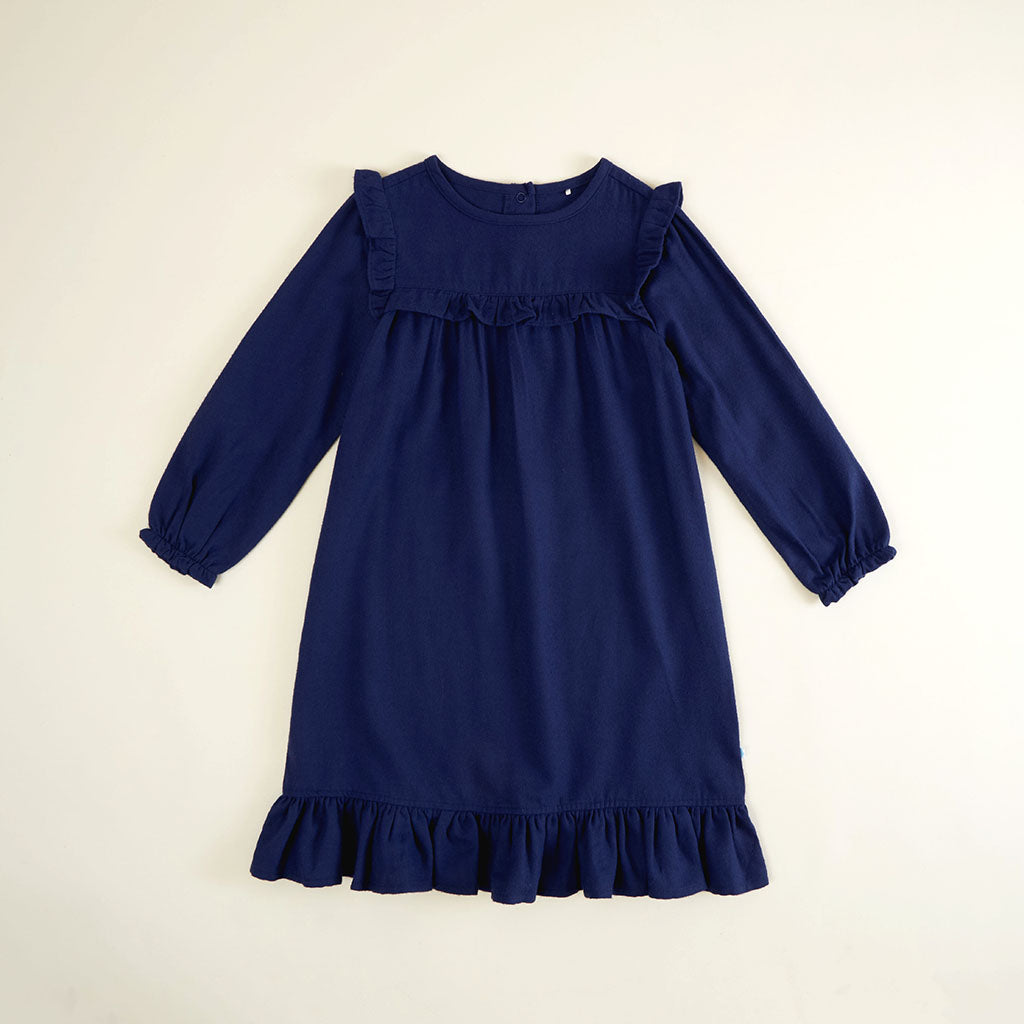 Navy Flannelette Nightgown
