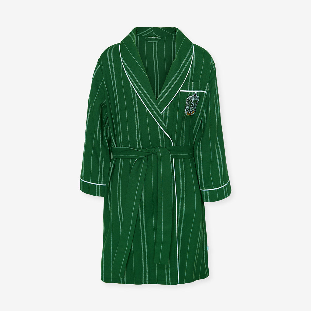 Slytherin Classic Stripe Kids' Flannelette Luxe Robe