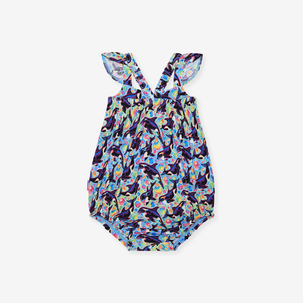 Lisa Frank® Max Splash Ruffled Bubble Romper