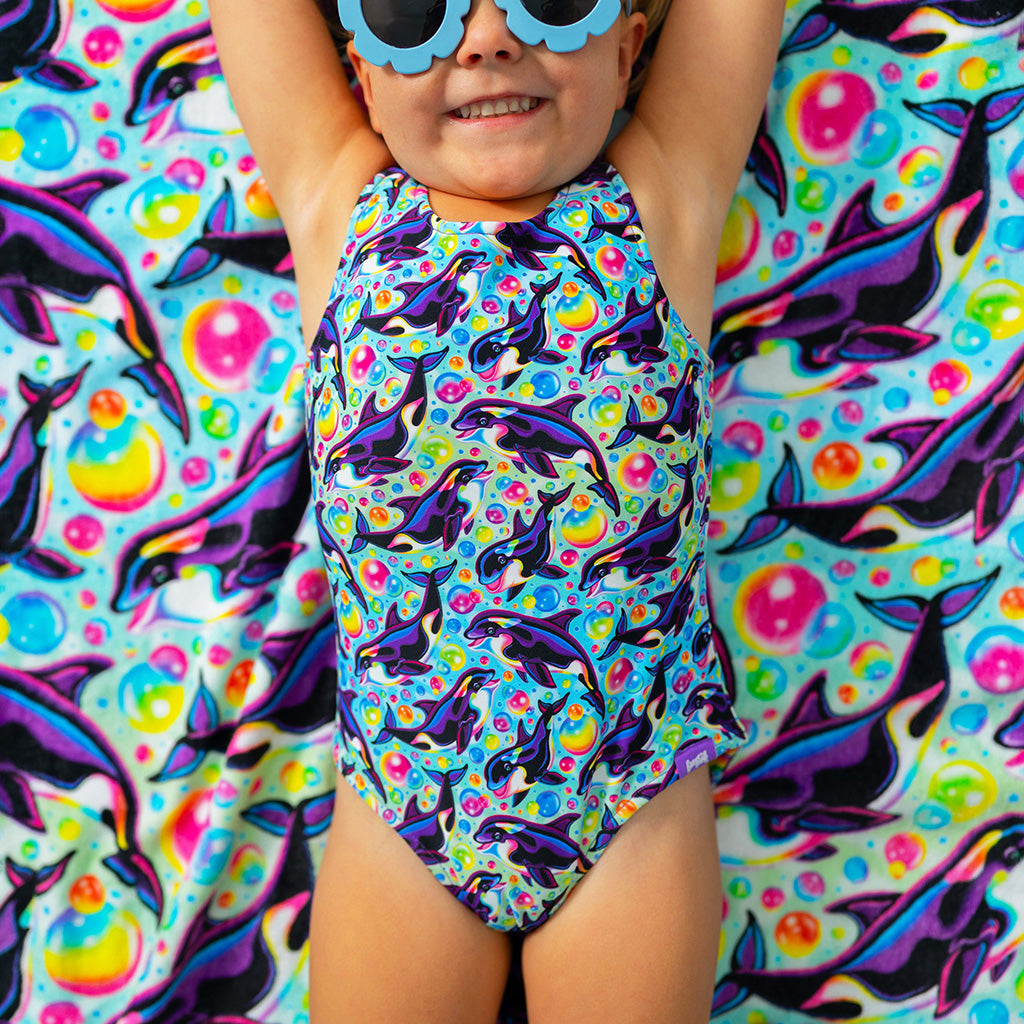 Lisa Frank® Max Splash Reversible One Piece Swimsuit