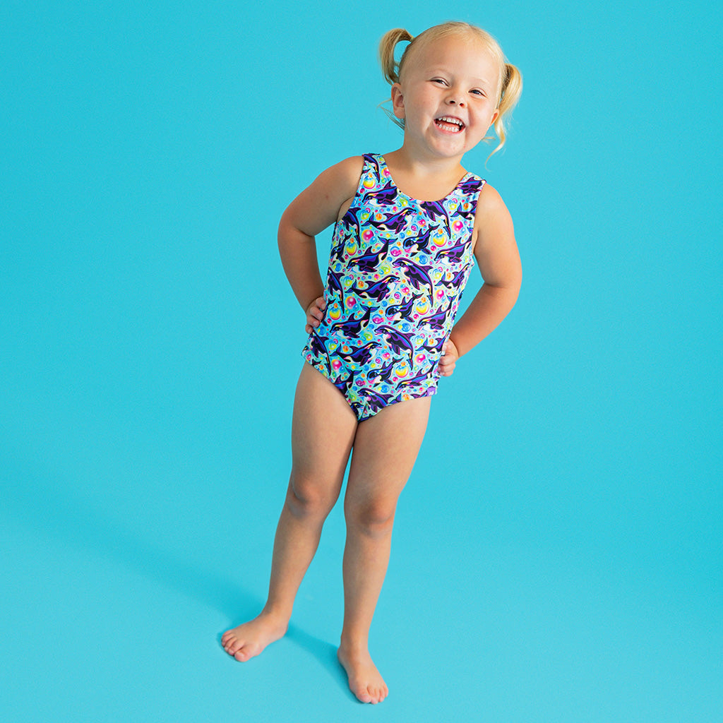 Lisa Frank® Max Splash Reversible One Piece Swimsuit