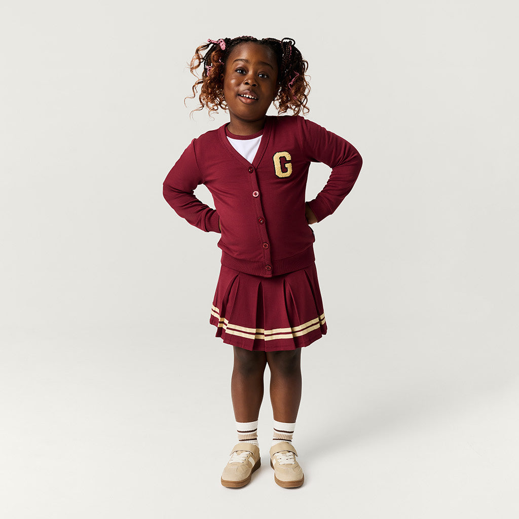 Maroon Varsity League French Terry Varsity Skort