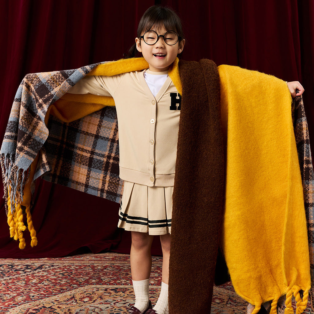Hufflepuff Varsity League French Terry Varsity Cardigan
