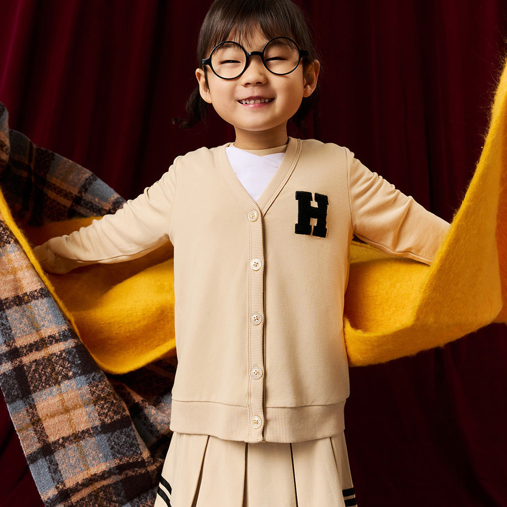 Hufflepuff Varsity League French Terry Varsity Cardigan