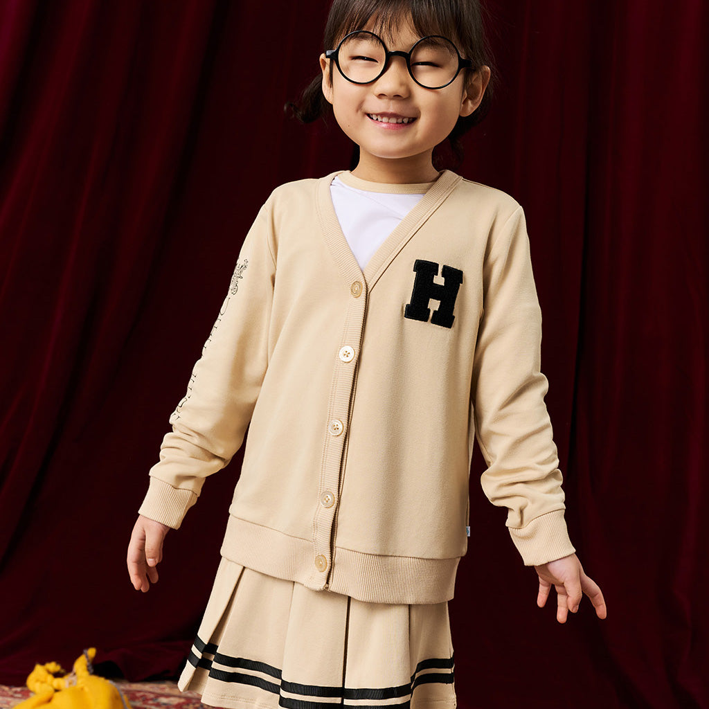 Hufflepuff Varsity League French Terry Varsity Cardigan