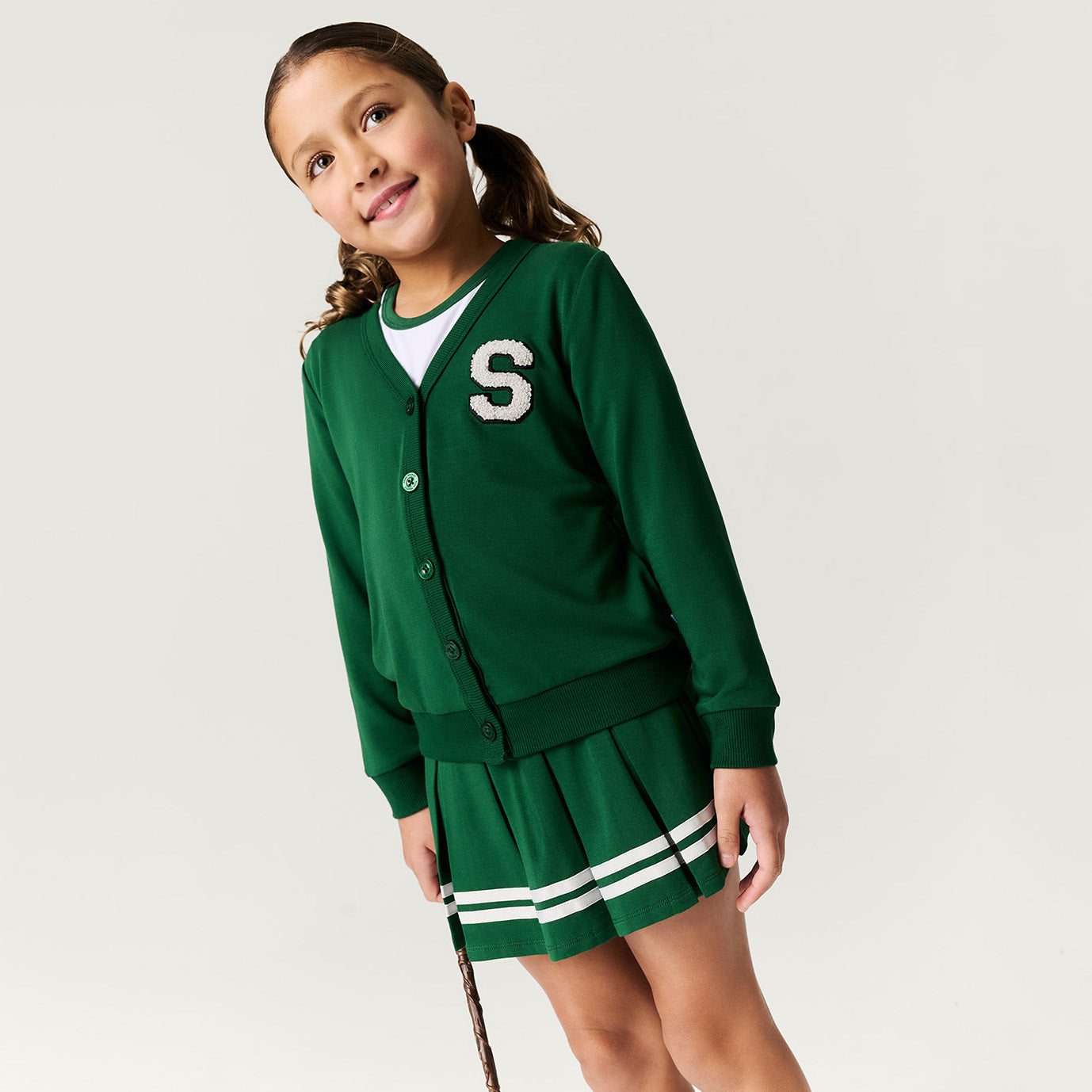 Emerald Varsity League French Terry Varsity Skort