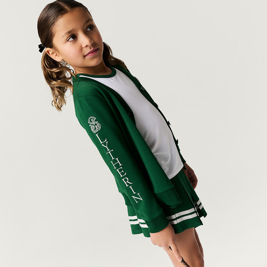Slytherin Varsity League French Terry Varsity Cardigan