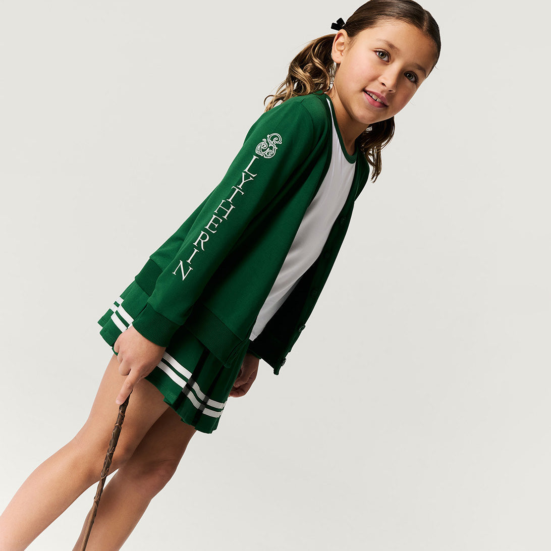 Slytherin Varsity League French Terry Varsity Cardigan