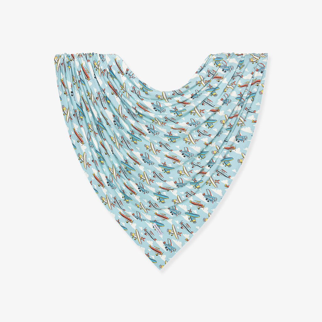 Posh Planes Swaddle Beanie Set