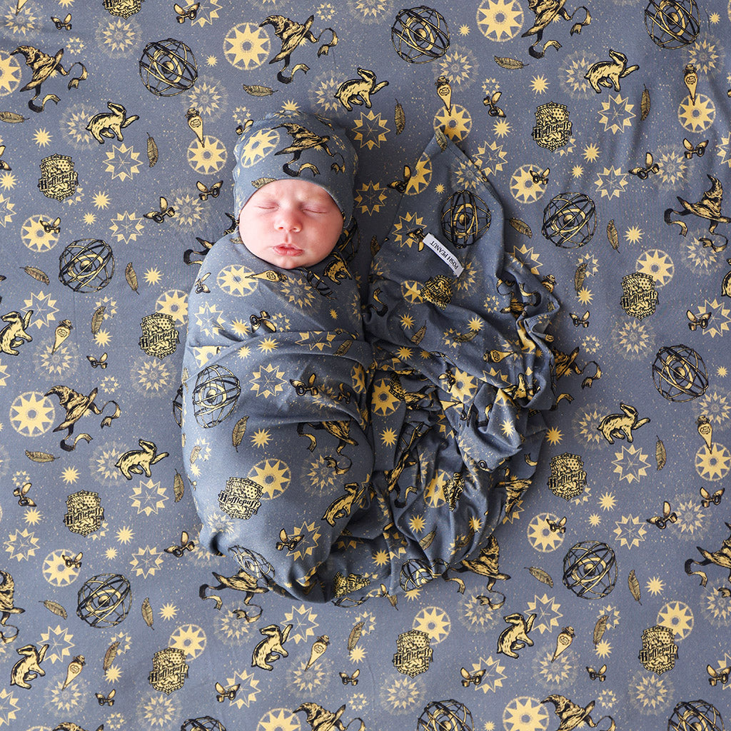 Hufflepuff House Swaddle Beanie Set