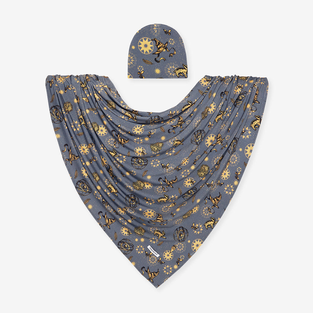 Hufflepuff House Swaddle Beanie Set
