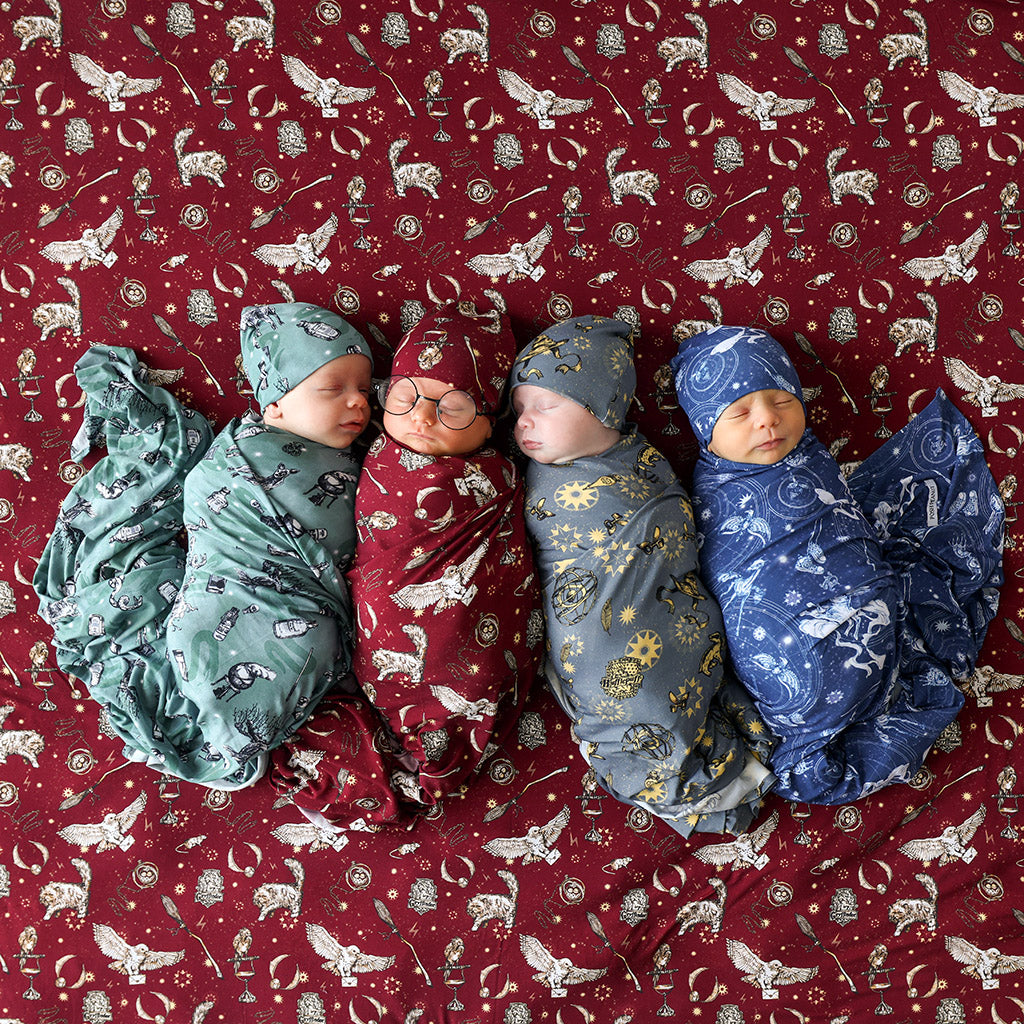 Slytherin House Swaddle Beanie Set