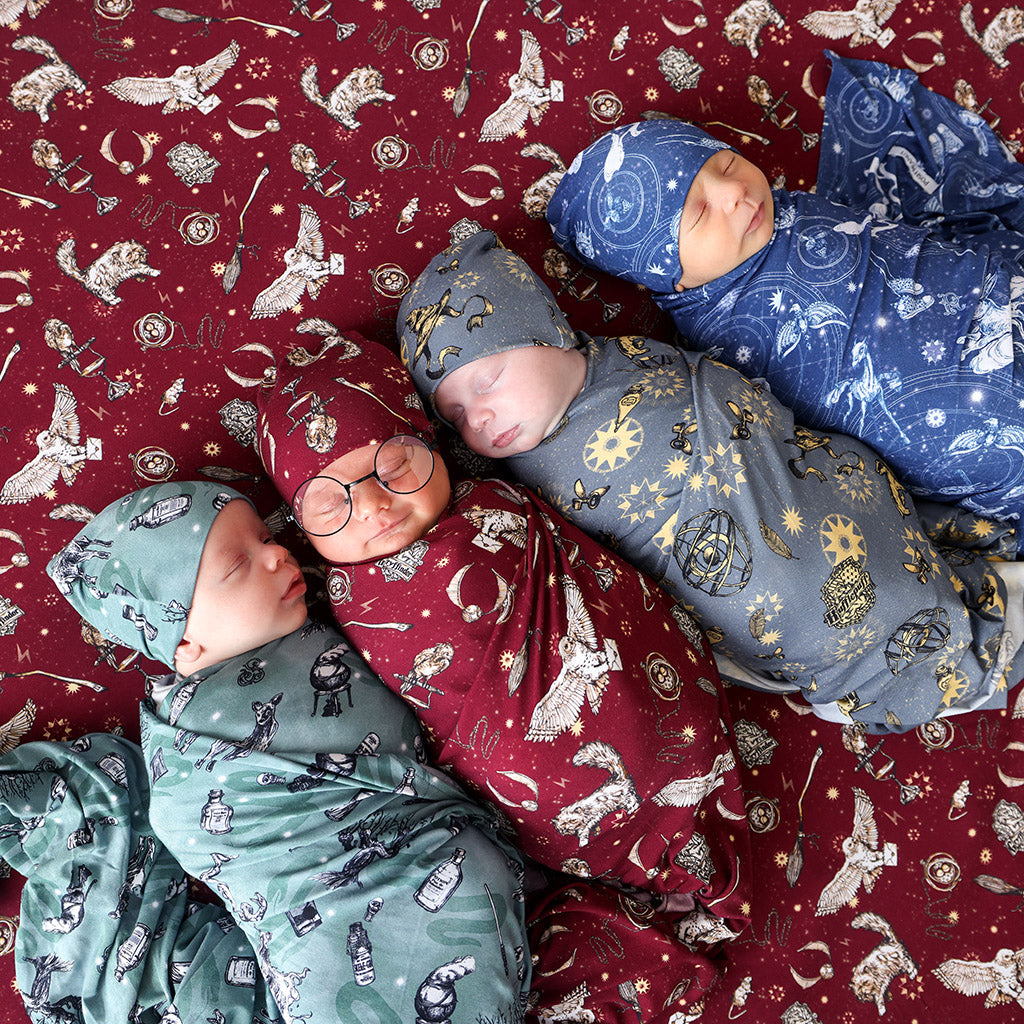 Slytherin House Swaddle Beanie Set