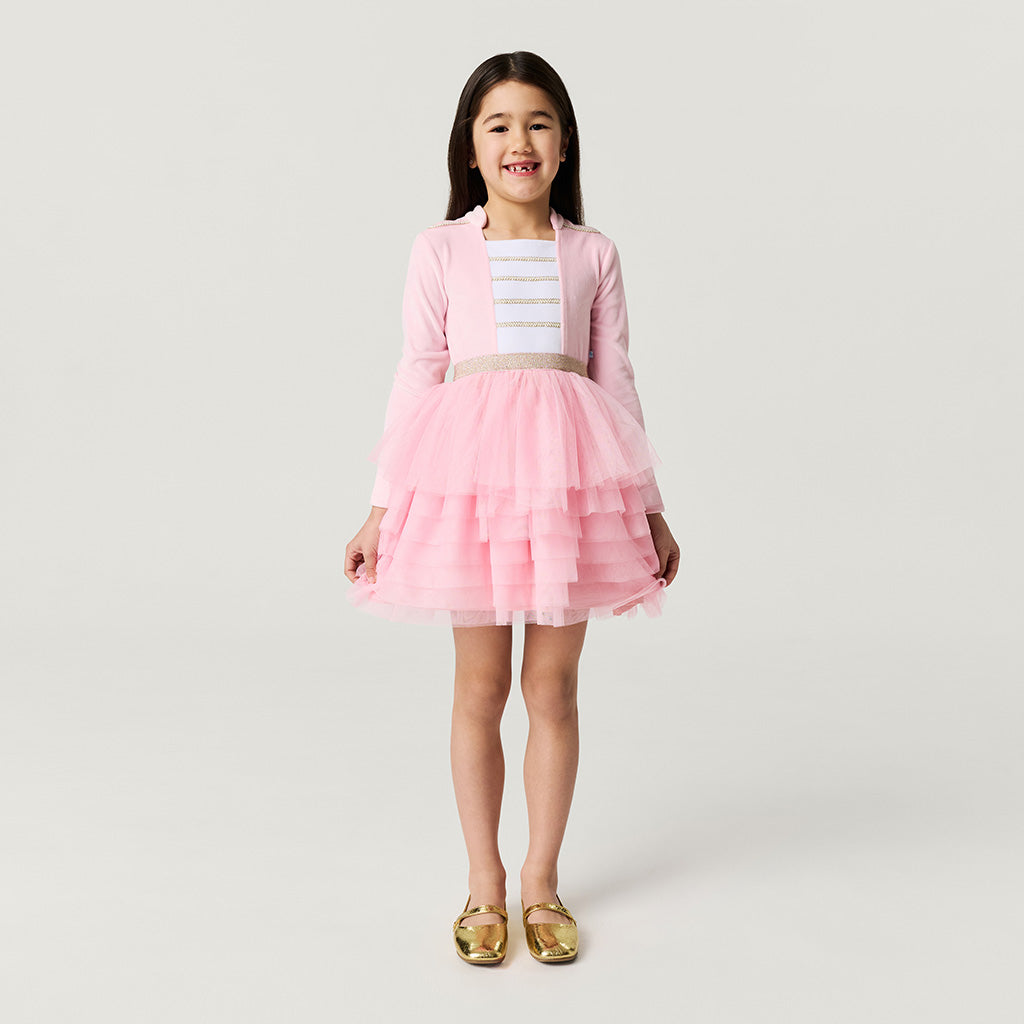 Posh Pink Nutcracker Velour Tulle Dress