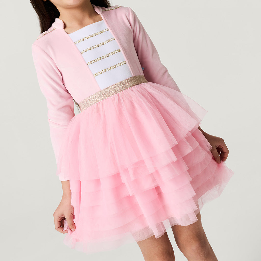 Posh Pink Nutcracker Velour Tulle Dress