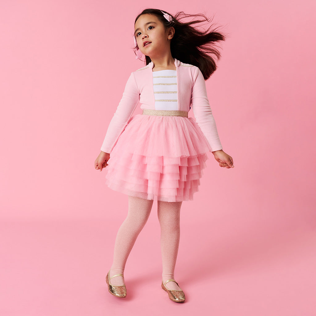 Posh Pink Nutcracker Velour Tulle Dress