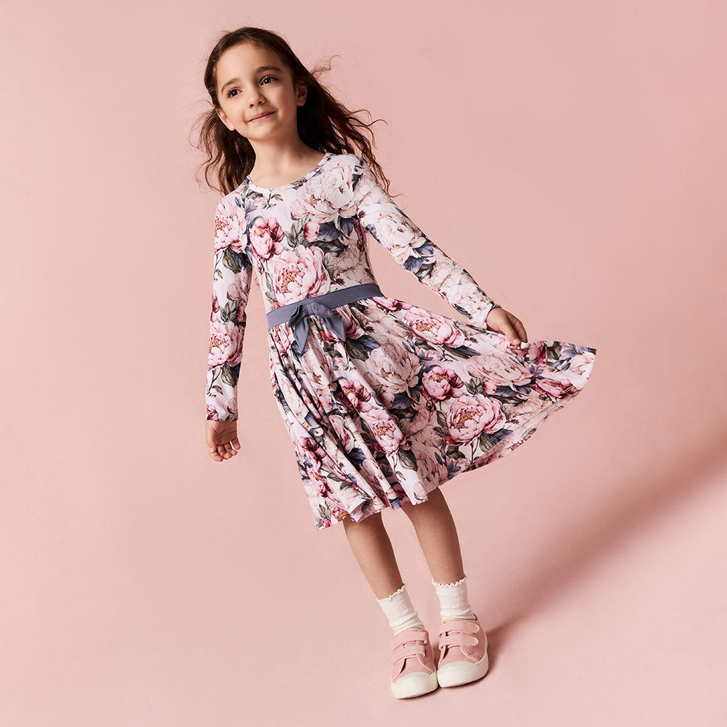 Aster Bow Twirl Dress
