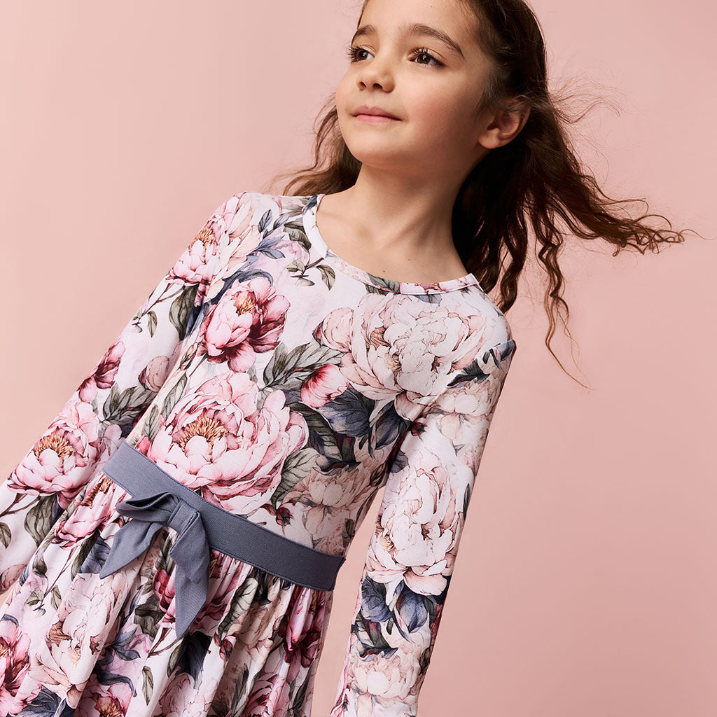 Aster Bow Twirl Dress