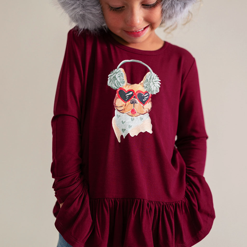 Chill Frenchie Ruffled Top