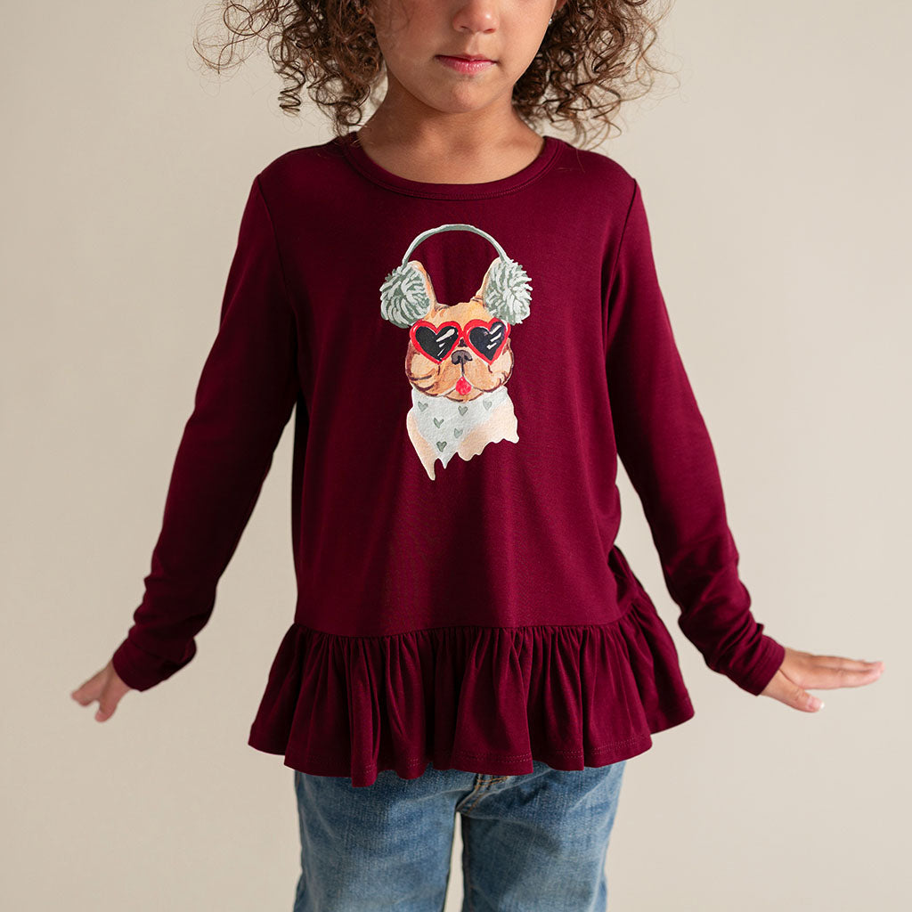 Chill Frenchie Ruffled Top