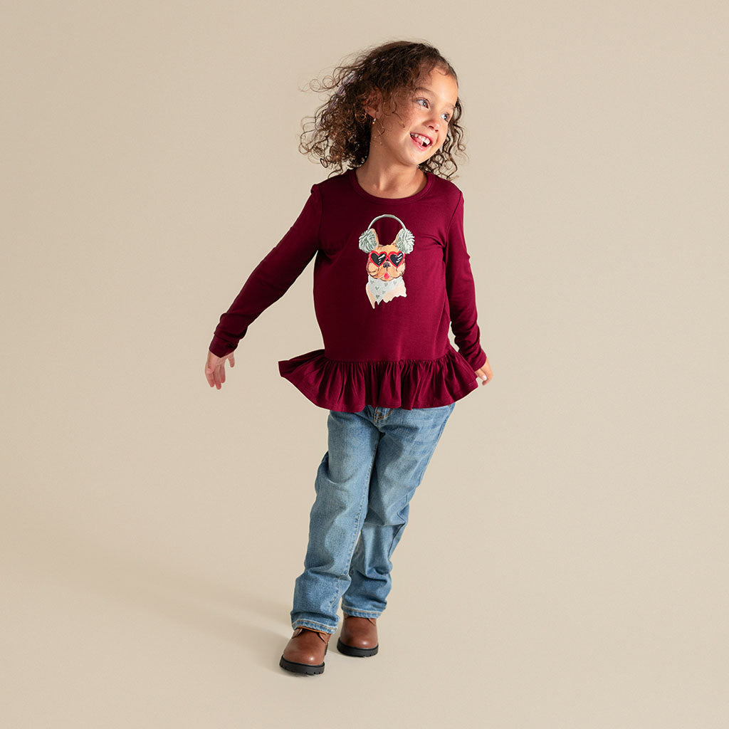 Chill Frenchie Ruffled Top