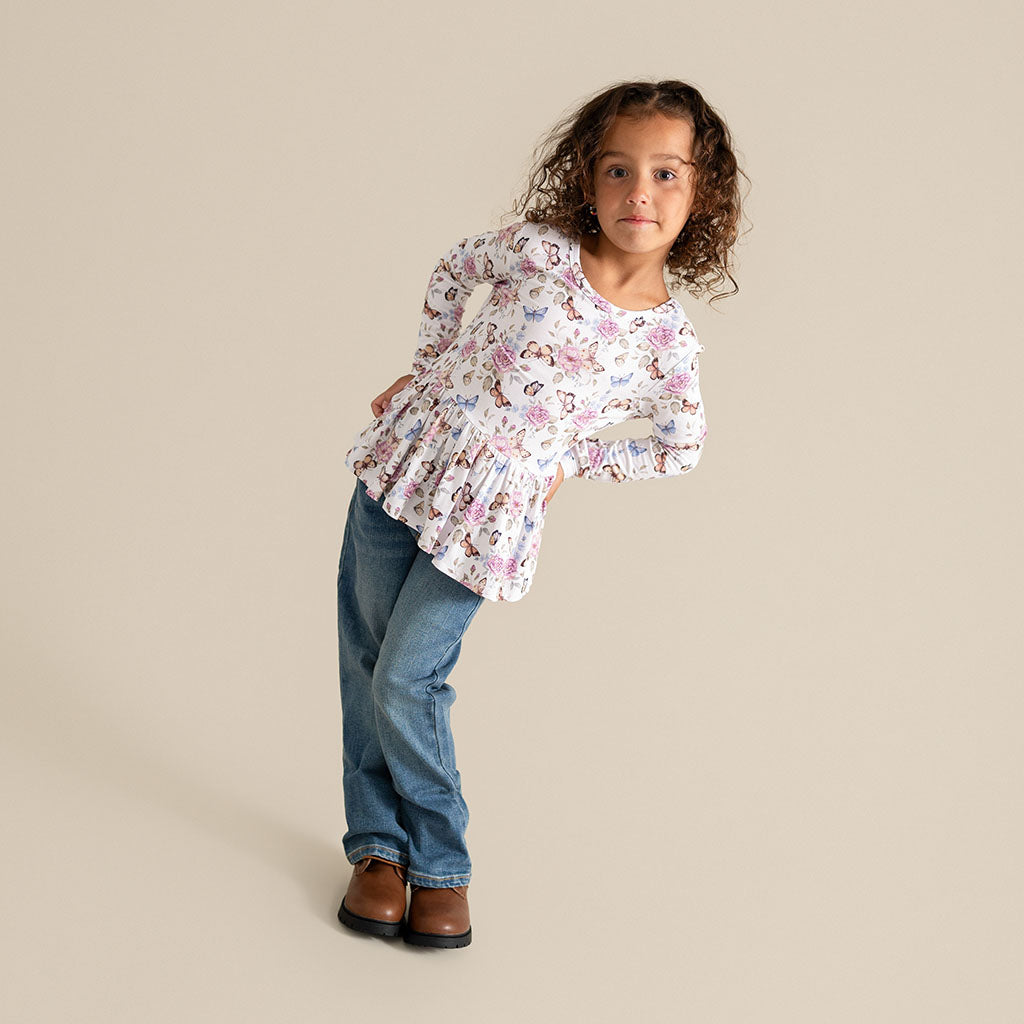 Mariselle Long Sleeve Peplum