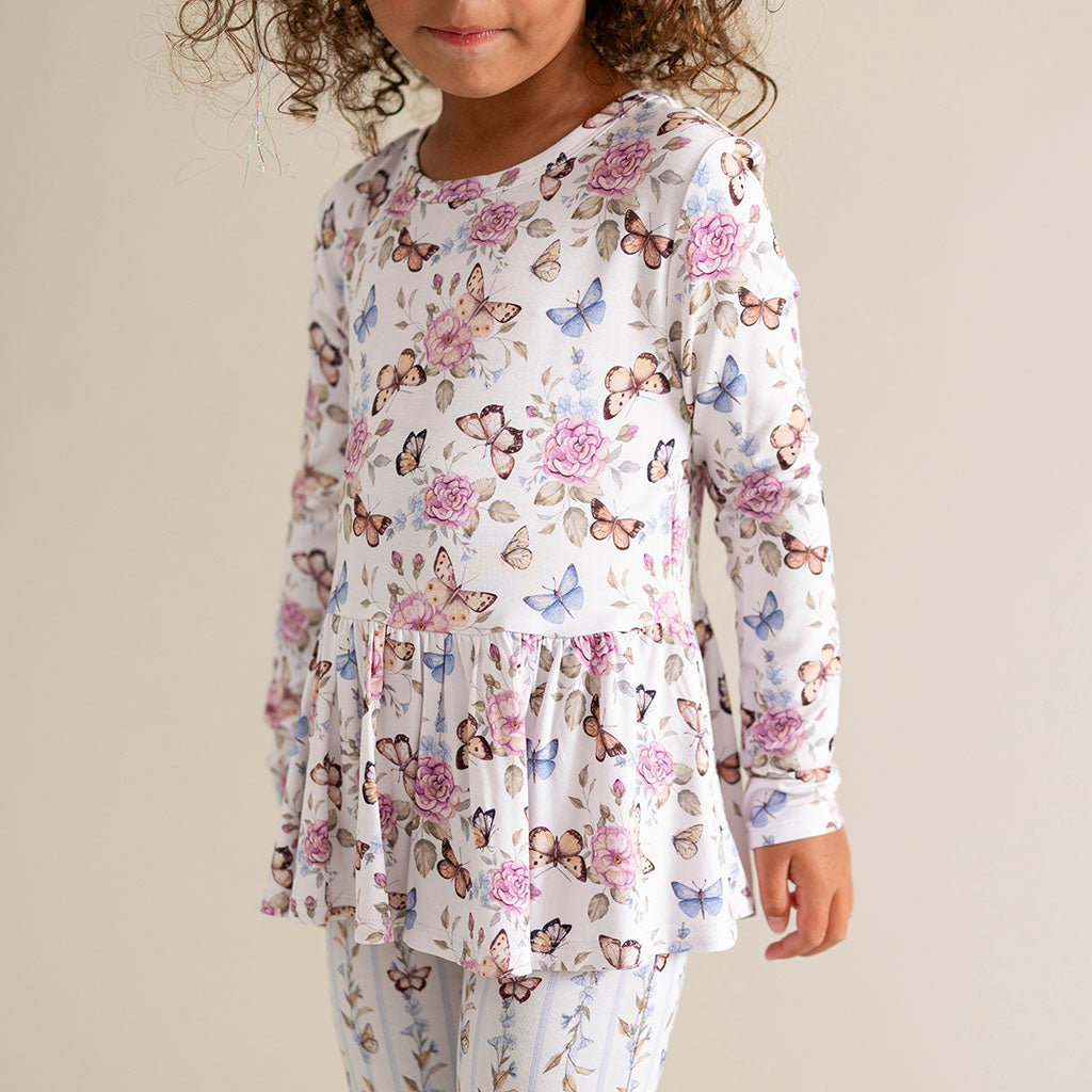 Mariselle Long Sleeve Peplum