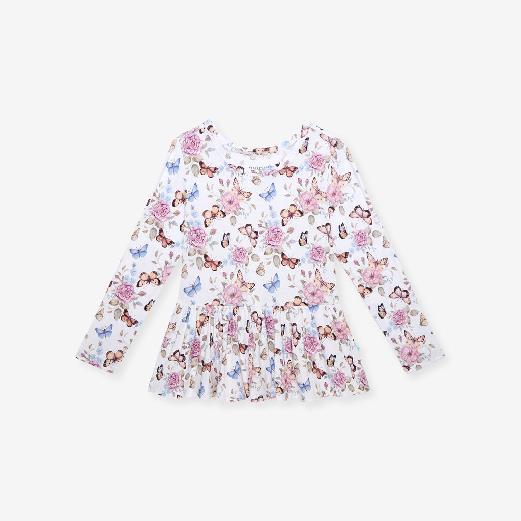 Mariselle Long Sleeve Peplum