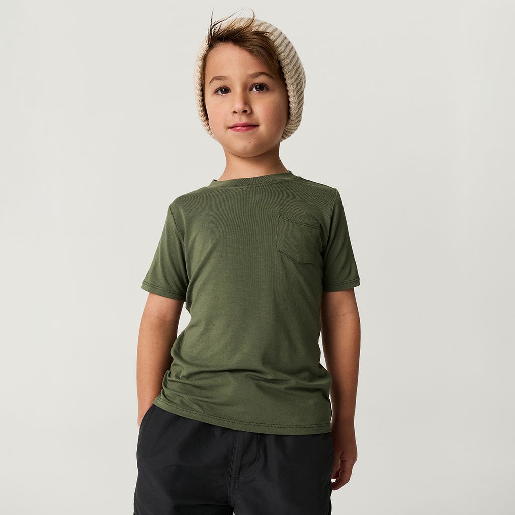 Olive Pocket Tee