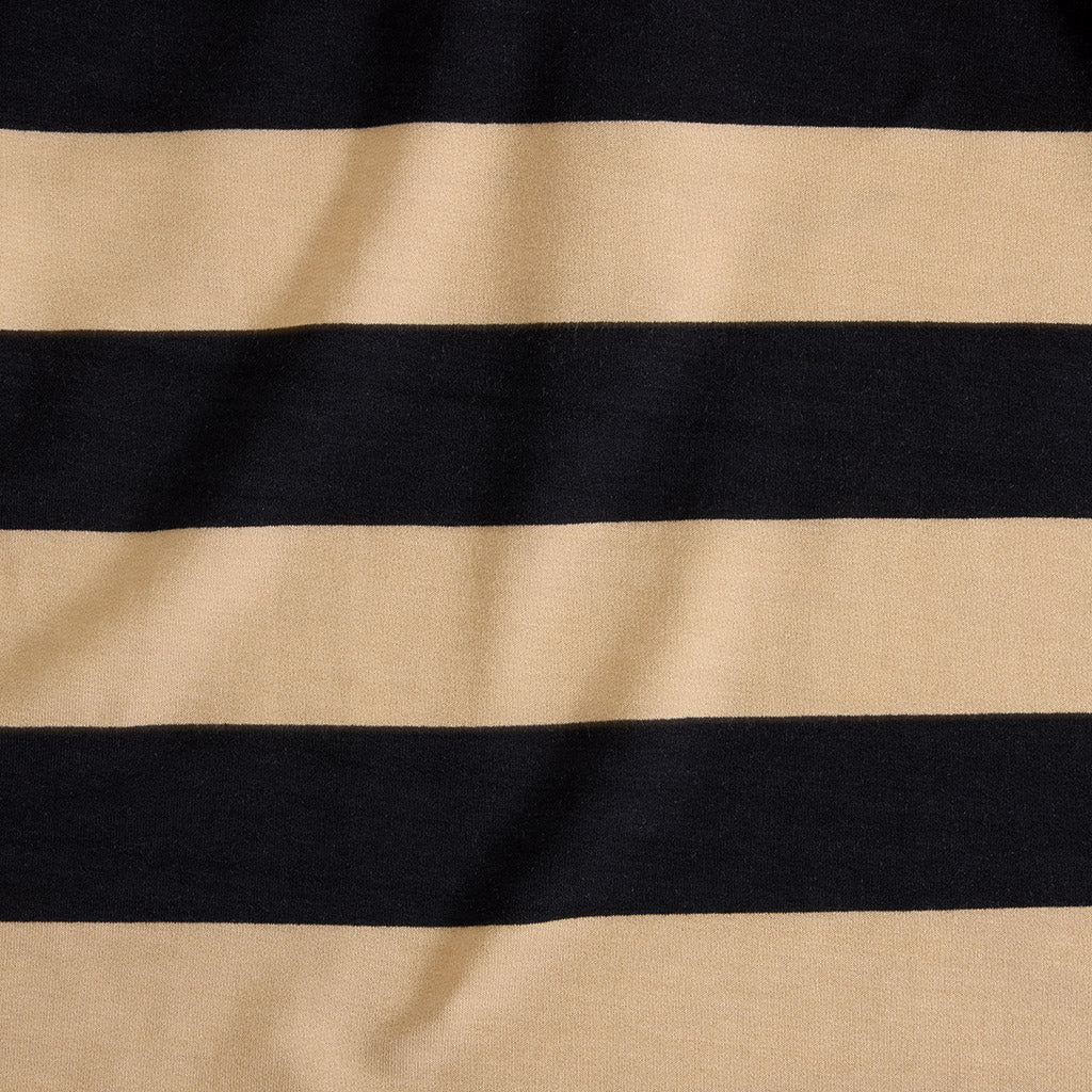 Hufflepuff House Stripe Men's French Terry Polo Shirt
