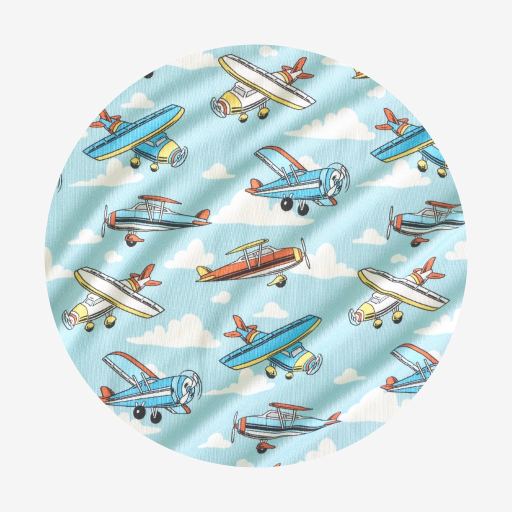 Posh Planes Swaddle Beanie Set