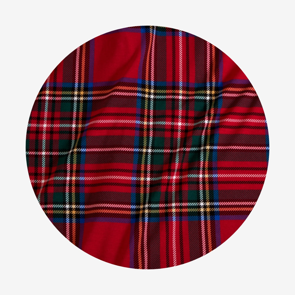 Red Tartan Plaid Convertible One Piece