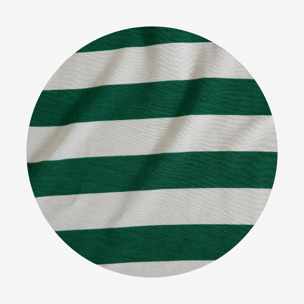 Slytherin House Stripe French Terry Polo Shirt